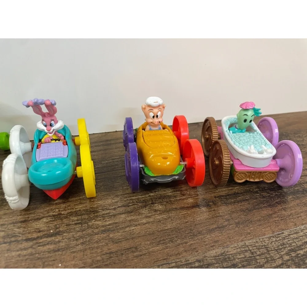 Lot of 6 Tiny Toons Adventures Mcdonalds Cars Flip Buster Happy Meals